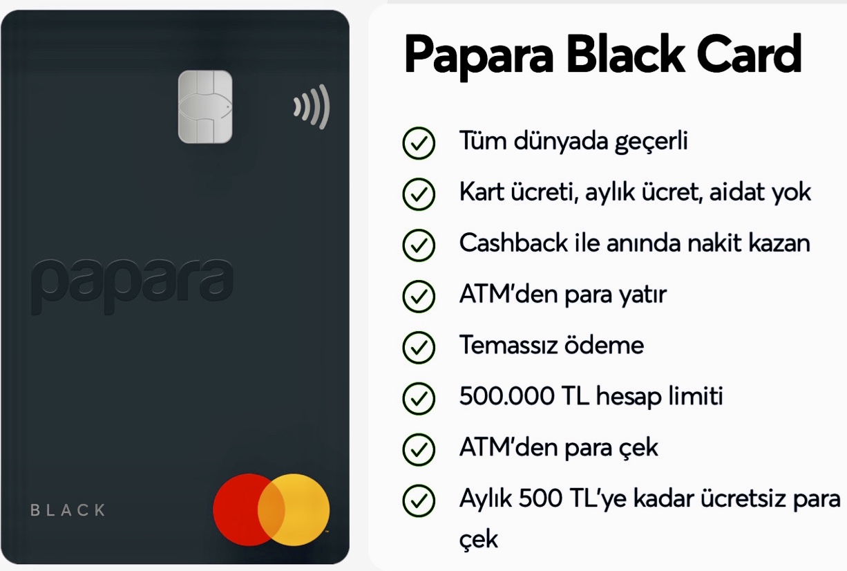 Papara card виртуальная карта
