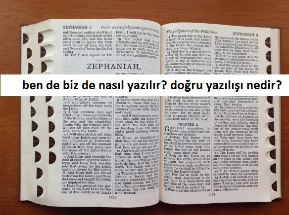 bende bizde nasil yazilir dogru yazilisi nedir tozlu mikrofon